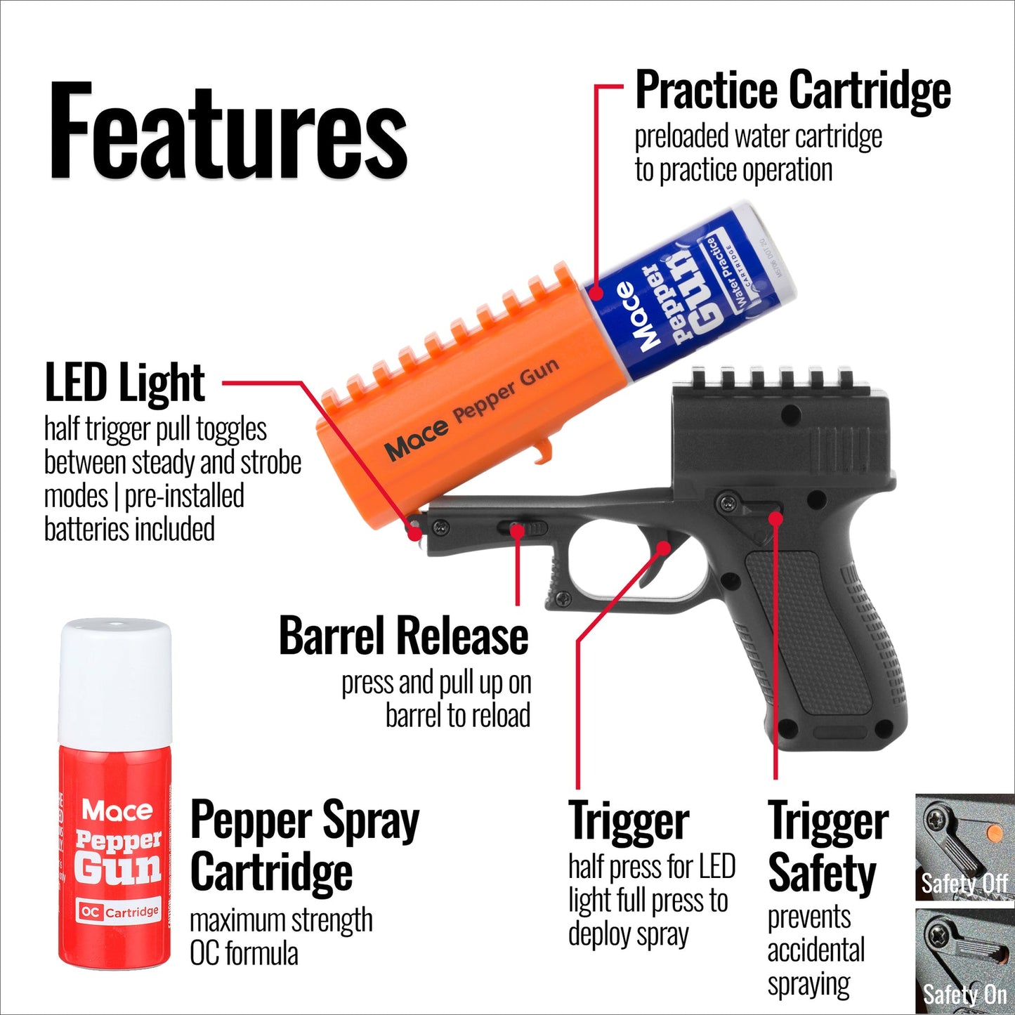 Macer Brand Pepper Gun