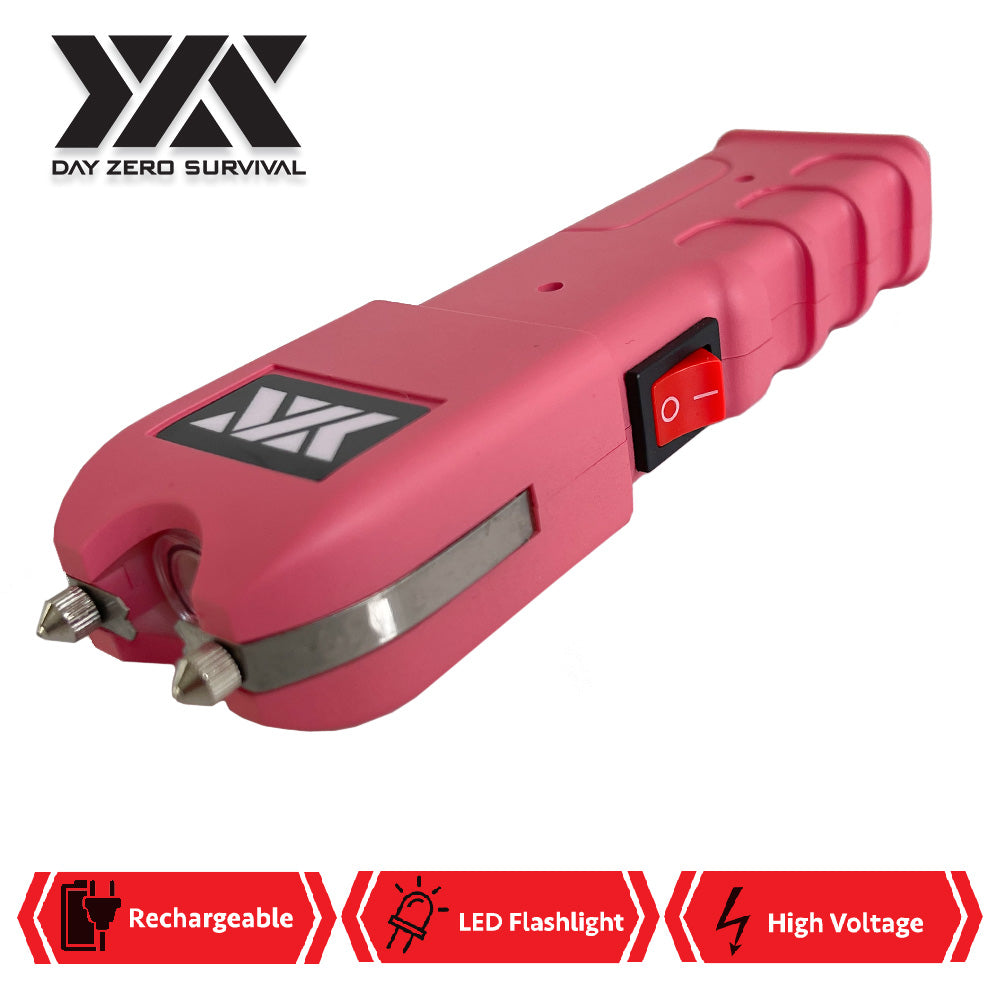 Pink Stun Gun Heavy Duty Rechargeable