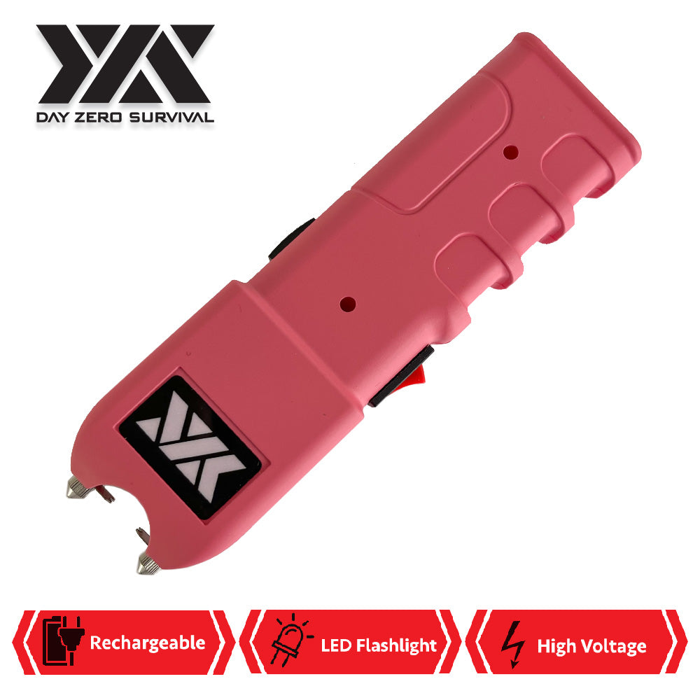Pink Stun Gun Heavy Duty Rechargeable