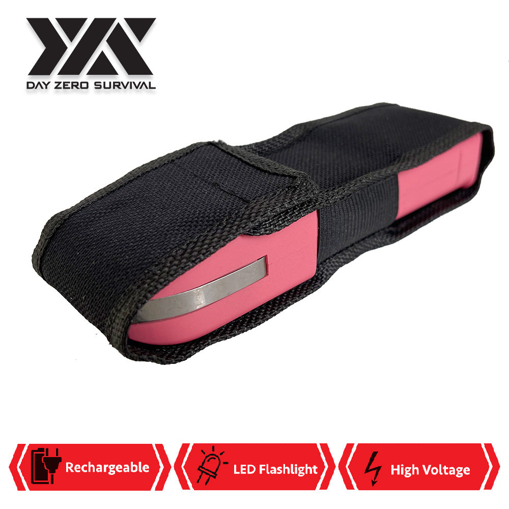 Pink Stun Gun Heavy Duty Rechargeable