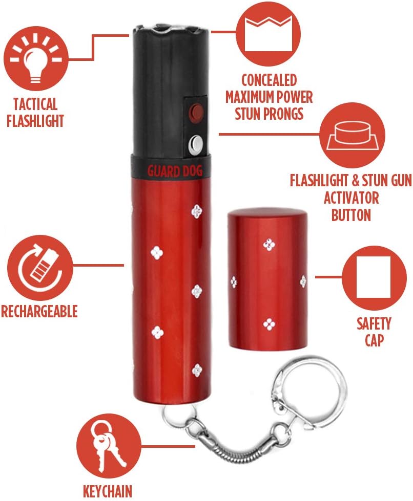 Concealed Red Lipstick Stun Gun 3M Volt