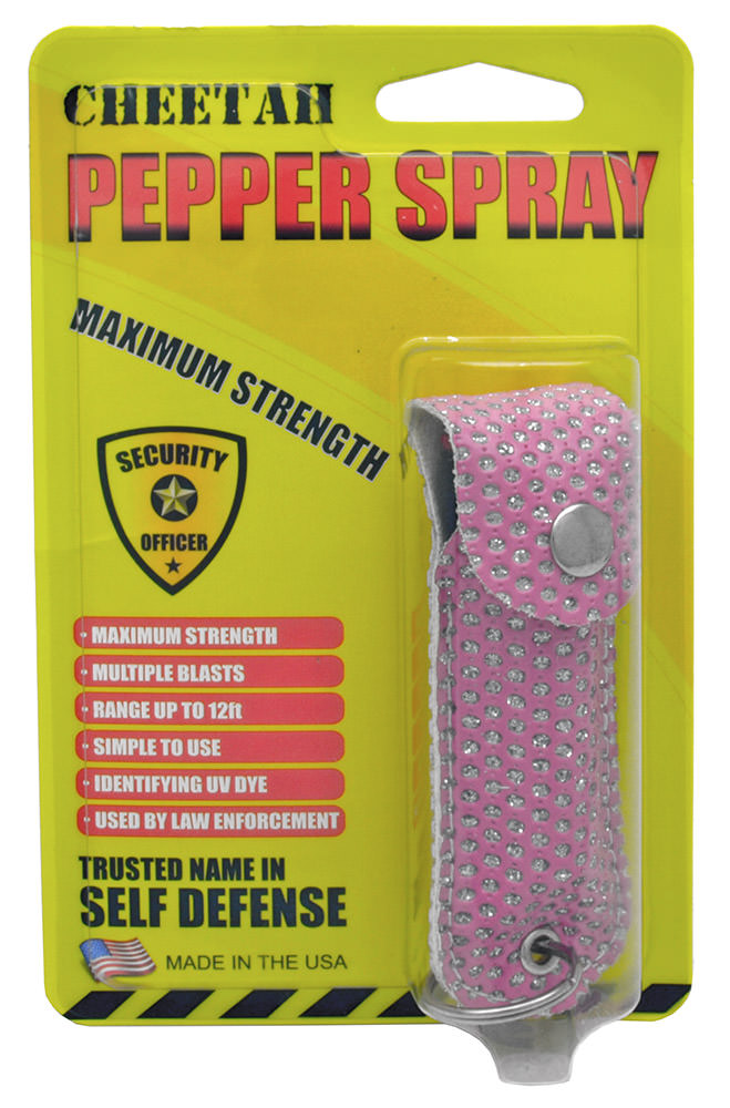 Pink Bling Keychain OC-18 Pepper Spray 0.5oz