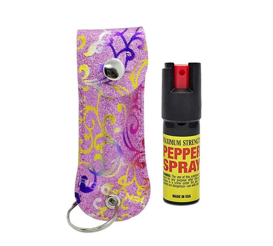 Pink Flower Personal Defense Pepper Spray