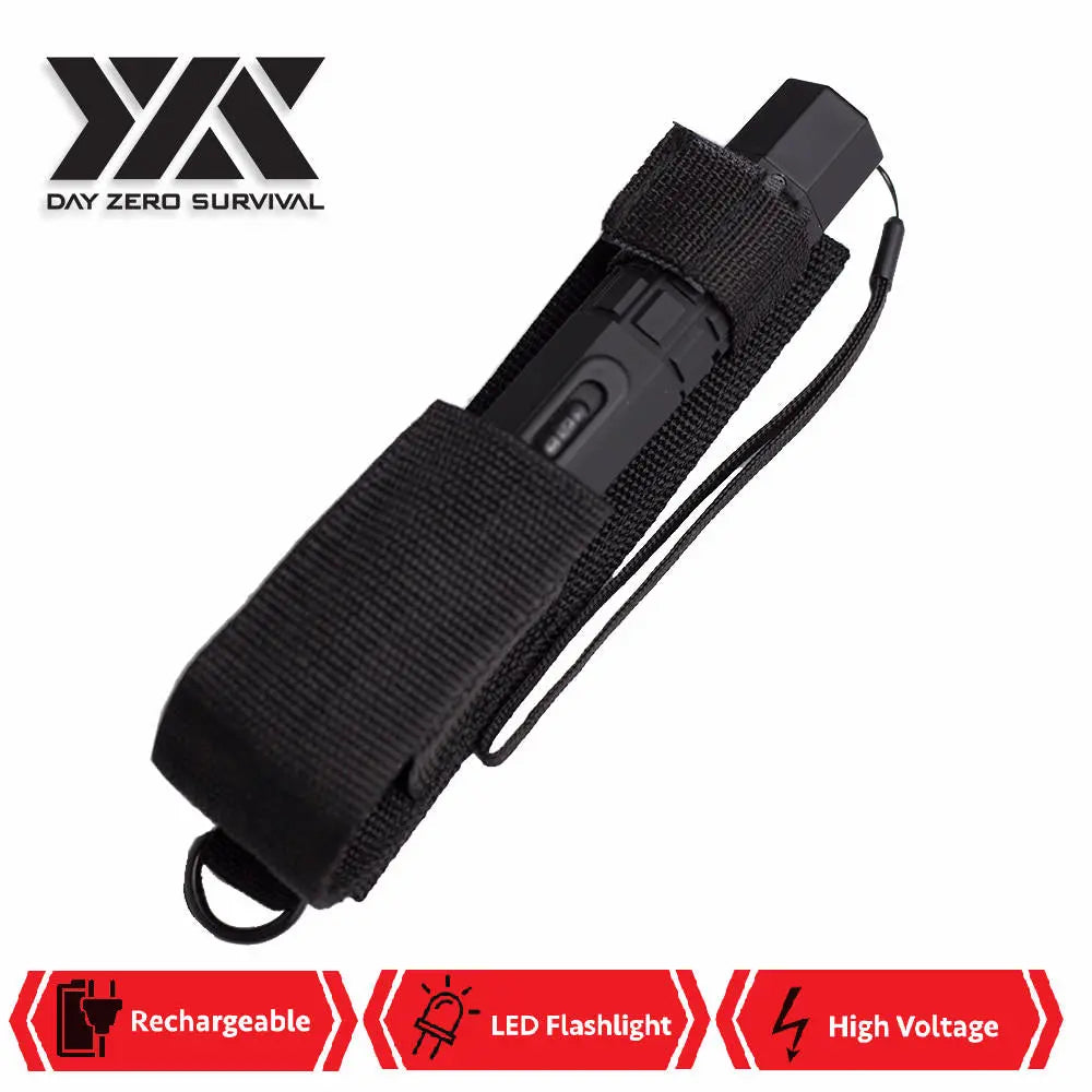 Tactical Stun Gun LED Flashlight