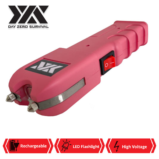 Pink Stun Gun Heavy Duty Rechargeable