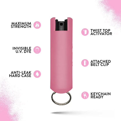 Pepper Spray Keychain - Hard Case Personal Defense