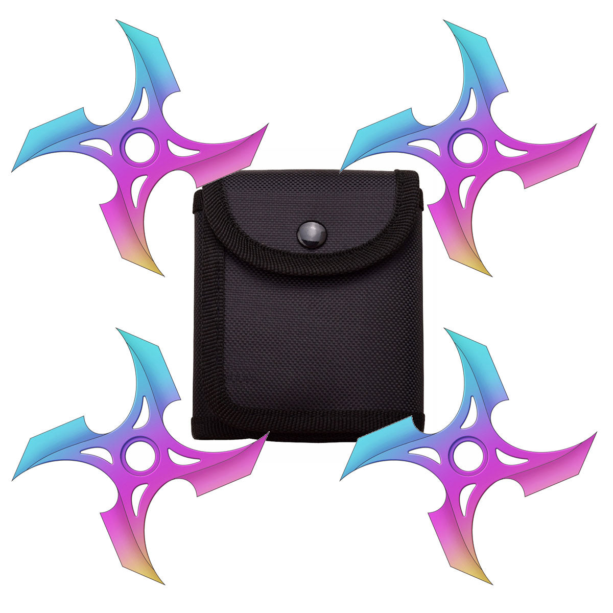 Rainbow Finish Ninja Throwing Stars