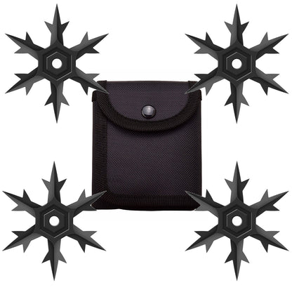 Black Finish Throwing Ninja Stars