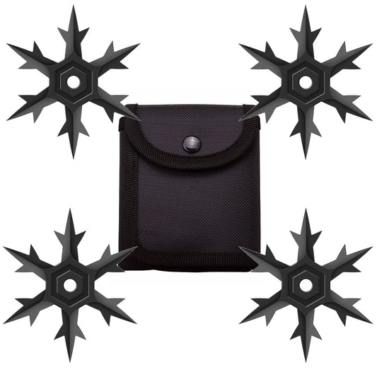 Black Finish Throwing Ninja Stars