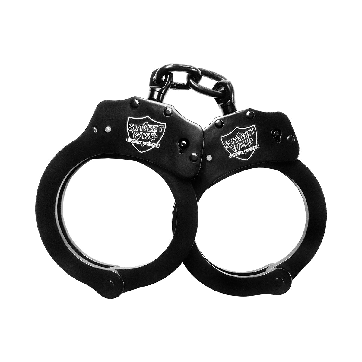 Solid Steel Handcuffs Black