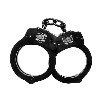 Solid Steel Handcuffs Black