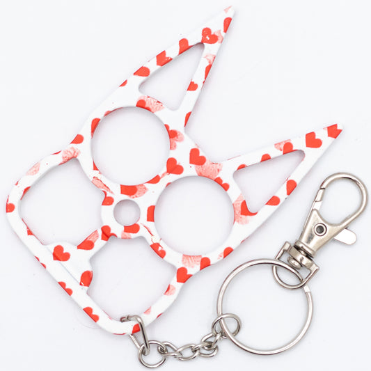 Bubbly Cat Defense Keychain