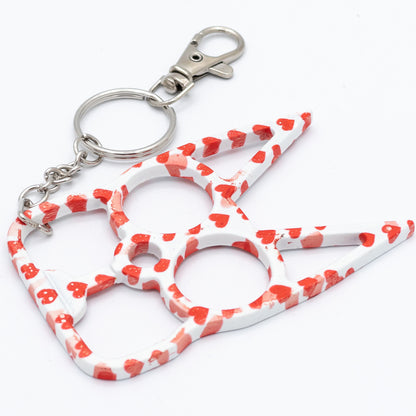 Bubbly Cat Defense Keychain