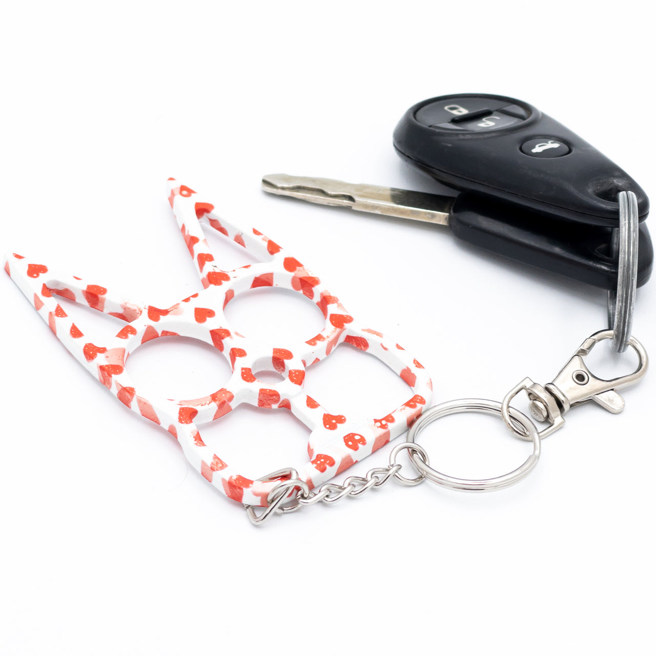 Bubbly Cat Defense Keychain